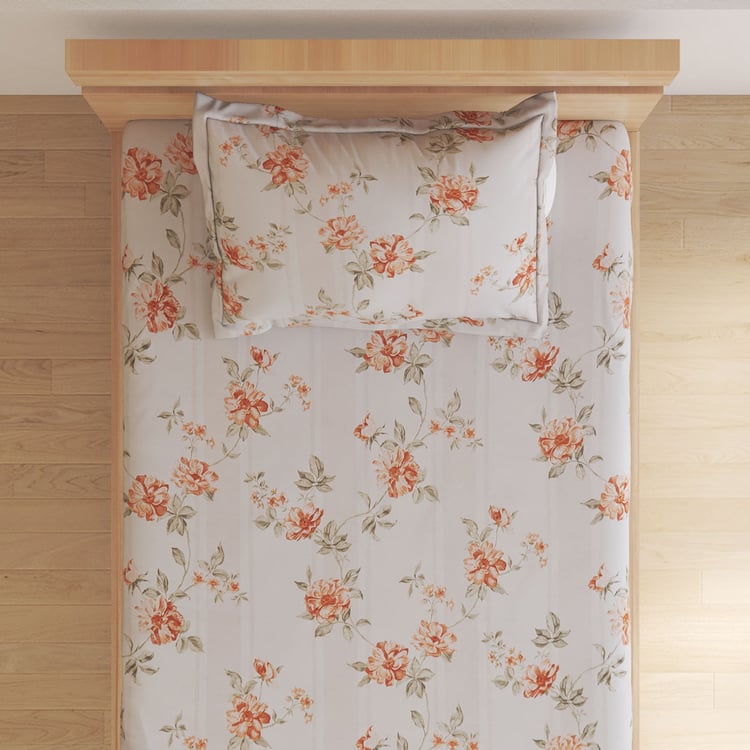 Spinel Prairie Printed 2Pcs Single Bedsheet Set
