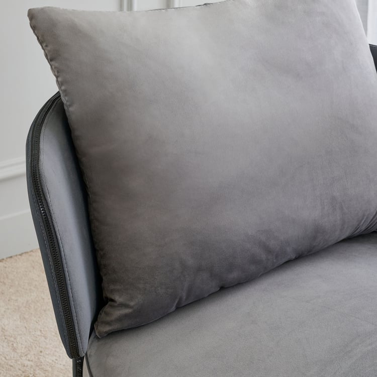 Bianca Fabric Swivel Accent Chair - Grey