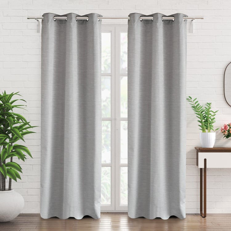 Drift Set of 2 Jacquard Blackout Door Curtains