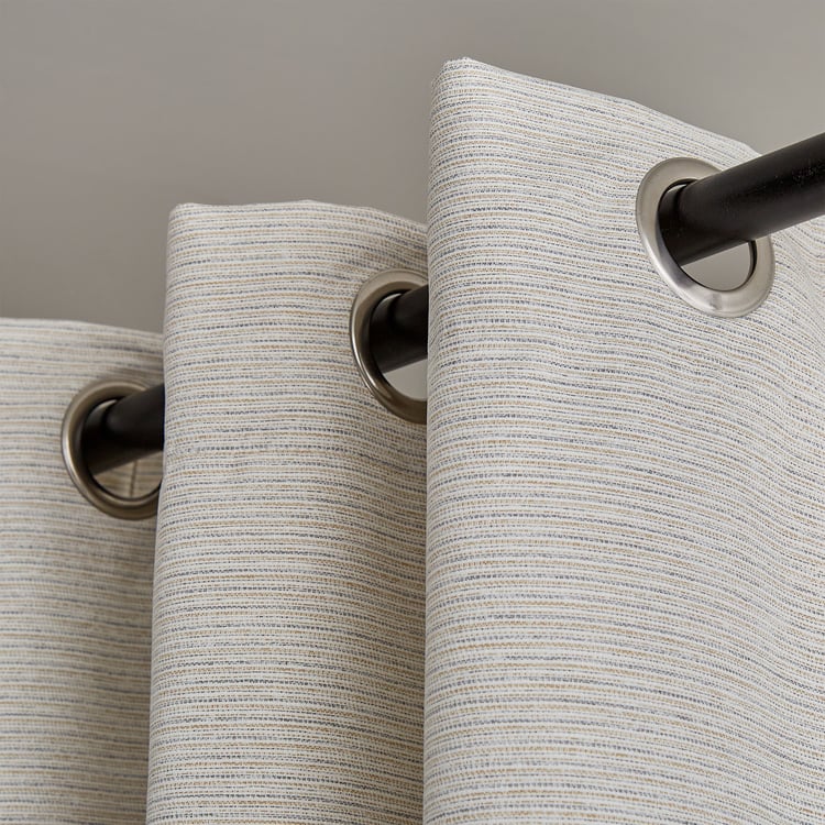 Drift Set of 2 Jacquard Blackout Door Curtains - 7ft