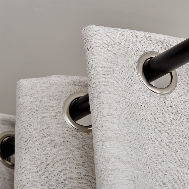 Drift Set of 2 Jacquard Blackout Door Curtains