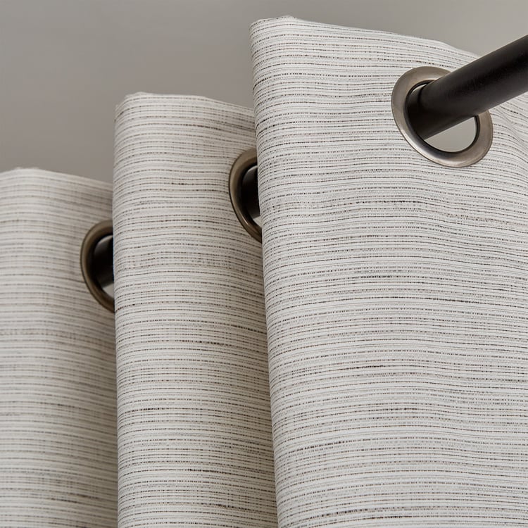 Drift Set of 2 Jacquard Blackout Door Curtains - 7ft