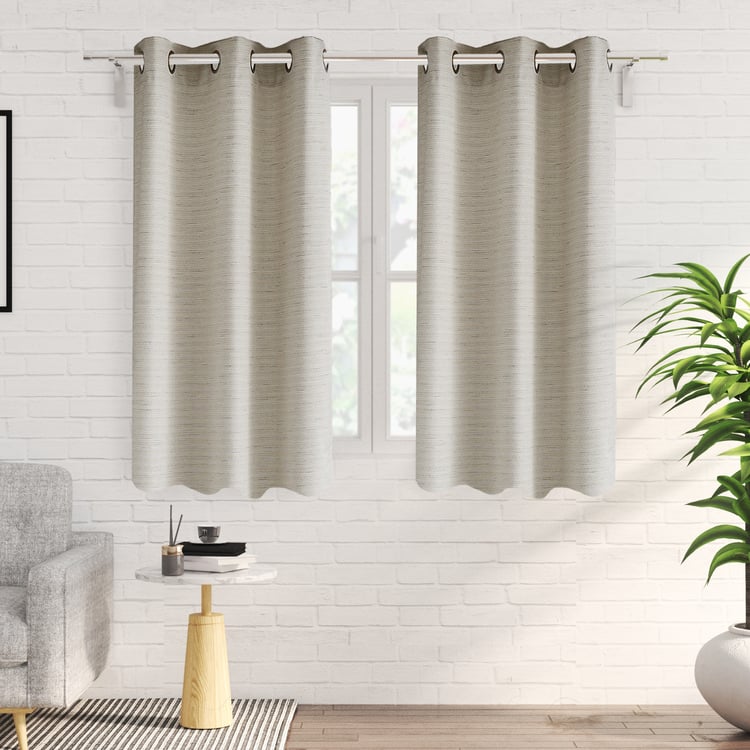 Drift Set of 2 Jacquard Blackout Window Curtains