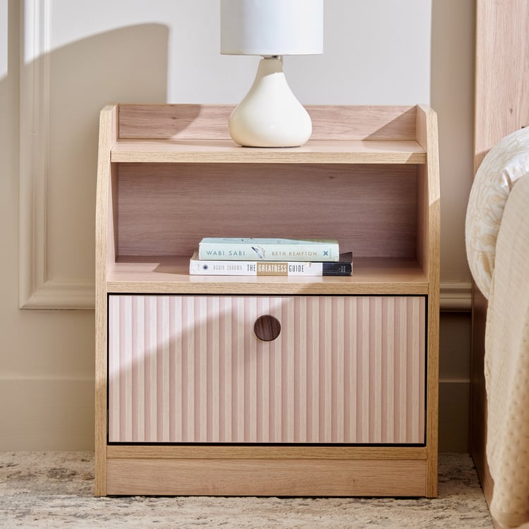 Lexus Bedside Table with Drawer - Oak