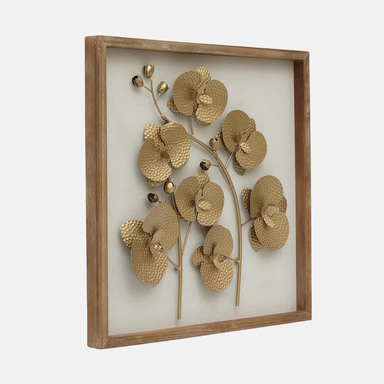 VEDAS Metal Poppy Flower Wall Accent