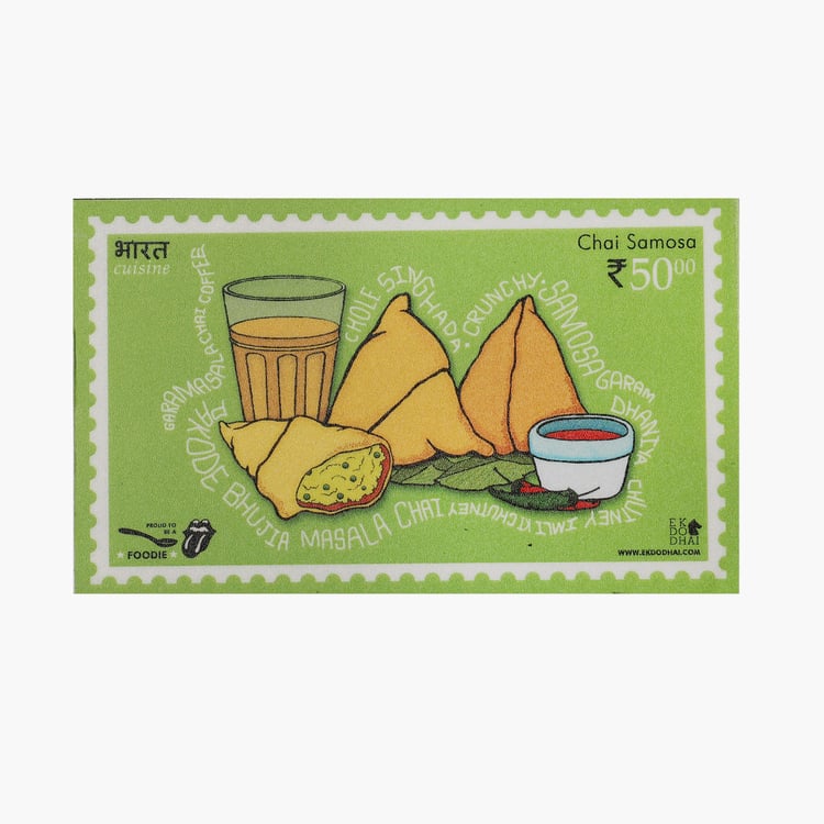 EK DO DHAI Set of 3 Foodie Fridge Magnets