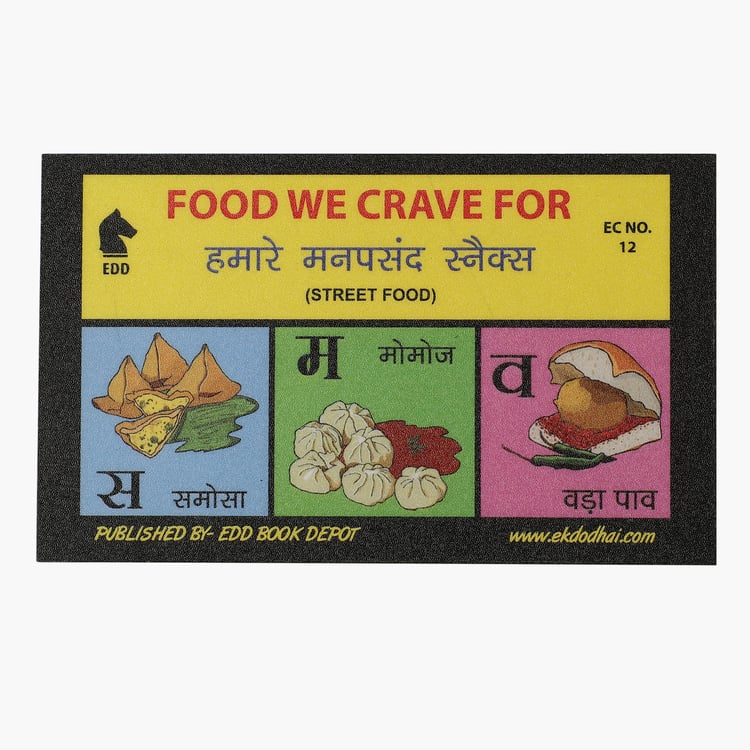 EK DO DHAI Set of 2 Foodie and Chat Corner Fridge Magnets