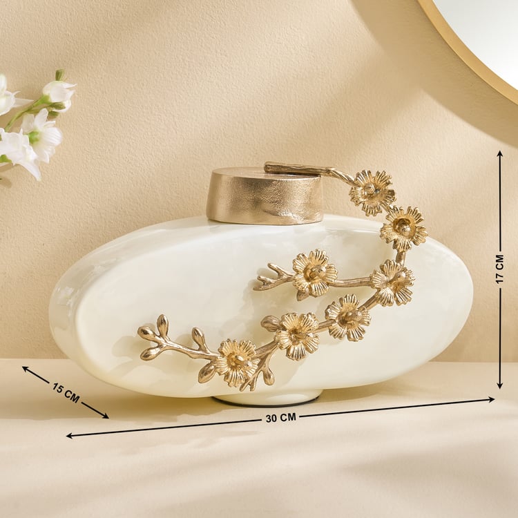 Splendid Senorita Shizuku Glass Floral Decorative Canister