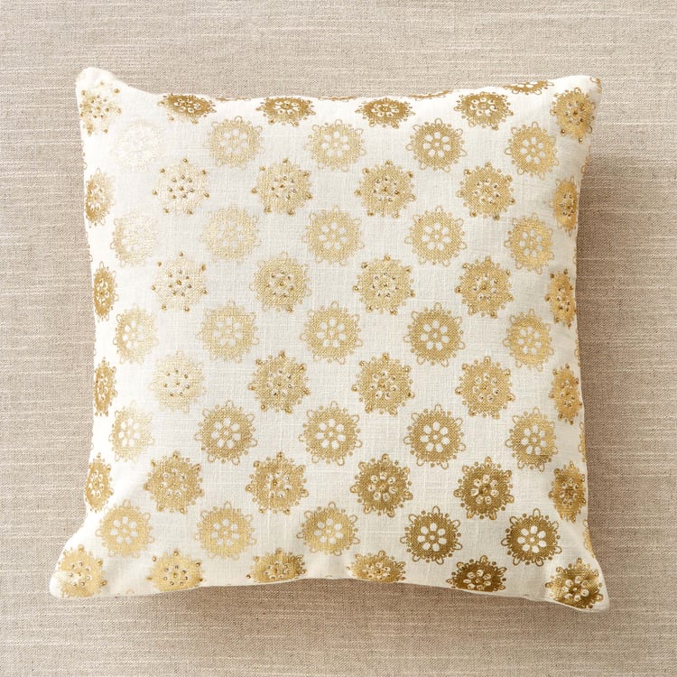 Celestial Set of 2 Foil Printed Cushion Covers - 40x40cm