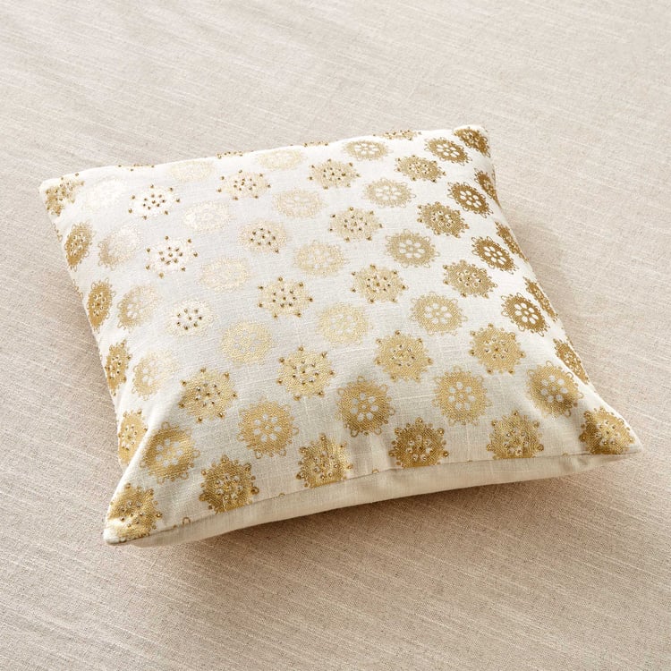 Celestial Set of 2 Foil Printed Cushion Covers - 40x40cm