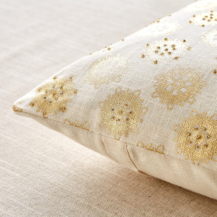 Celestial Set of 2 Foil Printed Cushion Covers - 40x40cm