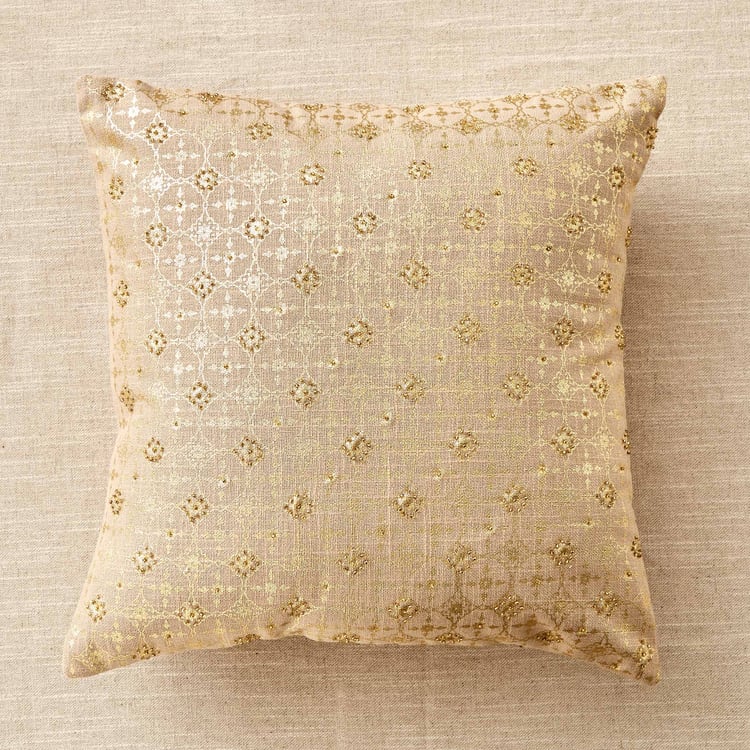 Celestial Set of 2 Foil Printed Cushion Covers - 40x40cm