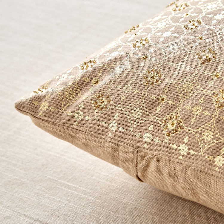 Celestial Set of 2 Foil Printed Cushion Covers - 40x40cm