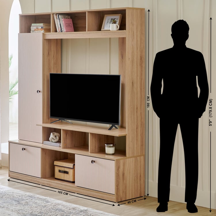 Lexus Entertainment Wall Unit - Oak