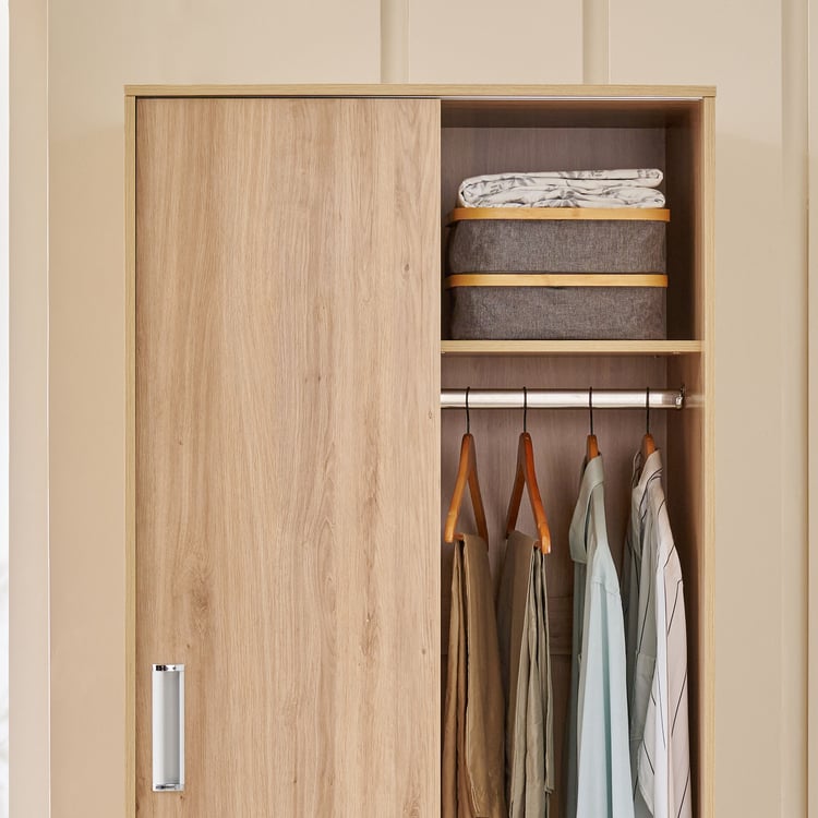 Helios Alton 2-Door Sliding Wardrobe - Oak