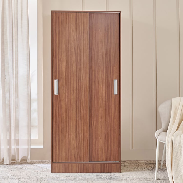 Helios Alton 2-Door Sliding Wardrobe - Walnut