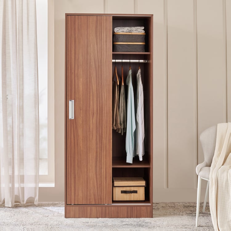 Helios Alton 2-Door Sliding Wardrobe - Walnut