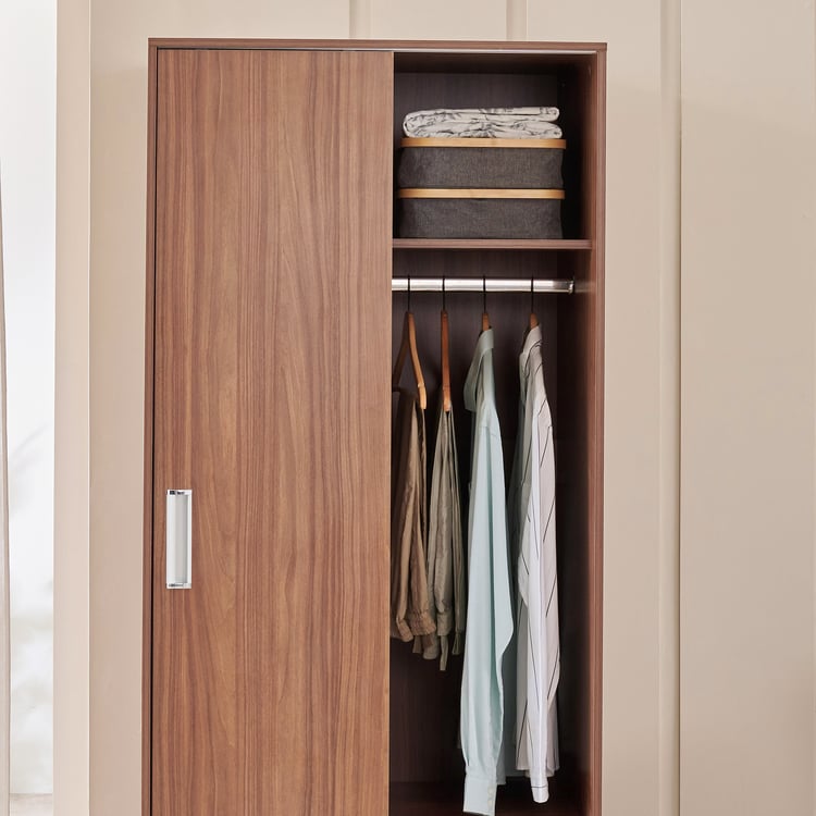 Helios Alton 2-Door Sliding Wardrobe - Walnut