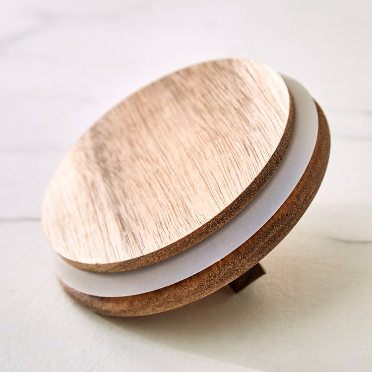 Chefs Pride Marcus Borosilicate Glass Jar with Acacia Wood Lid - 750ml