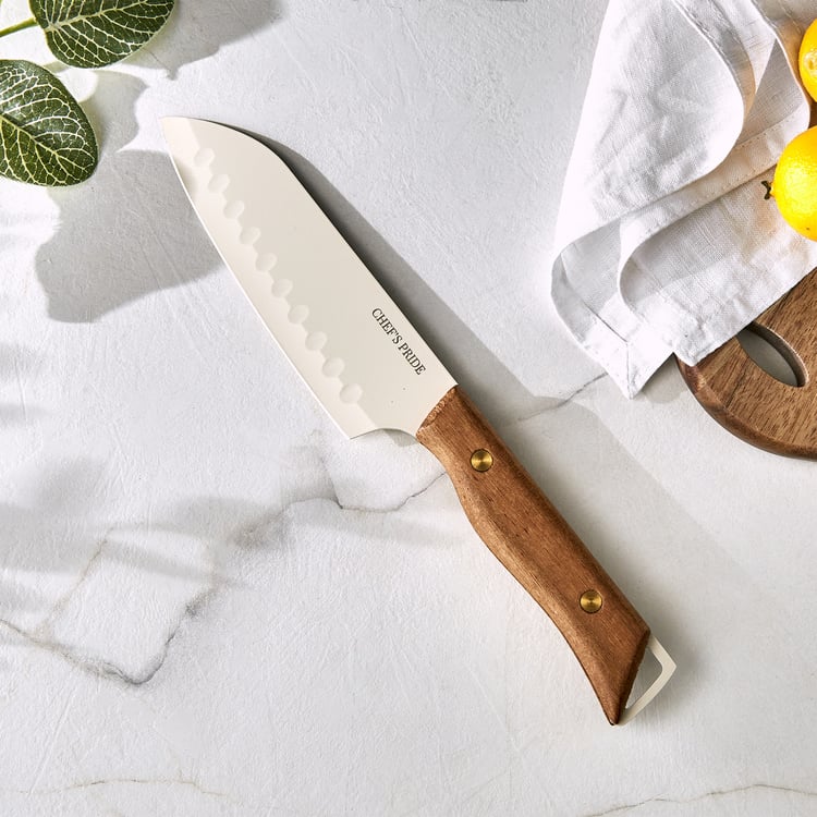 Chefs Pride Hampton Stainless Steel Santoku Knife