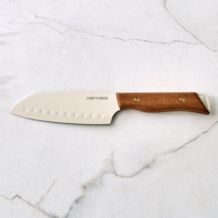 Chefs Pride Hampton Stainless Steel Santoku Knife
