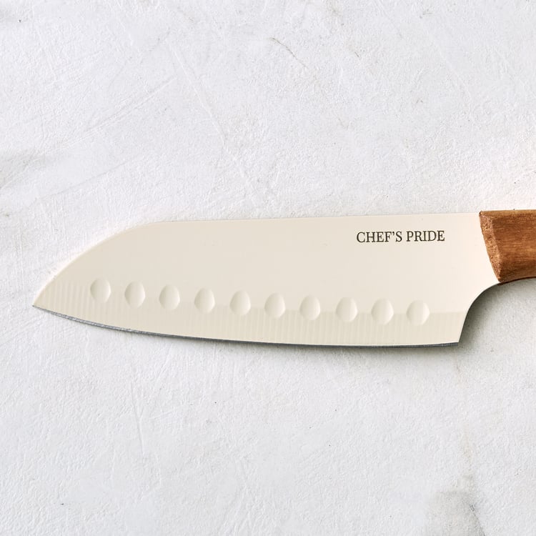 Chefs Pride Hampton Stainless Steel Santoku Knife