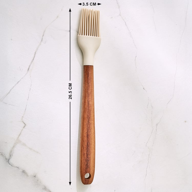 Chefs Pride Zeta Silicone Oil Brush with Acacia Wood Handle