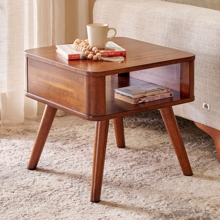 Mayfair Solid Wood End Table - Walnut