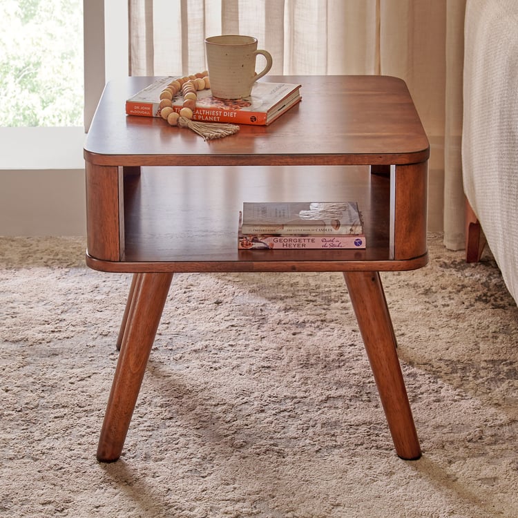 Mayfair Solid Wood End Table - Walnut