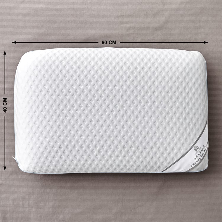 Slumber Gel Infused Memory Foam Pillow - 60x40cm