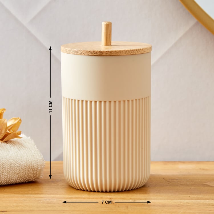 Intellio Boyle Cotton Jar with Bamboo Lid