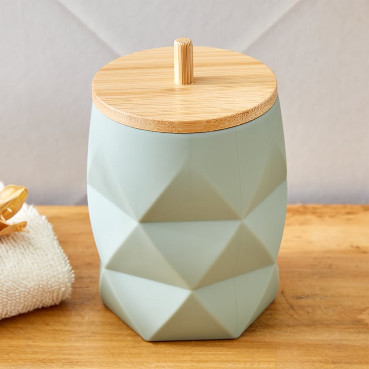 Intellio Boyle Cotton Jar with Bamboo Lid