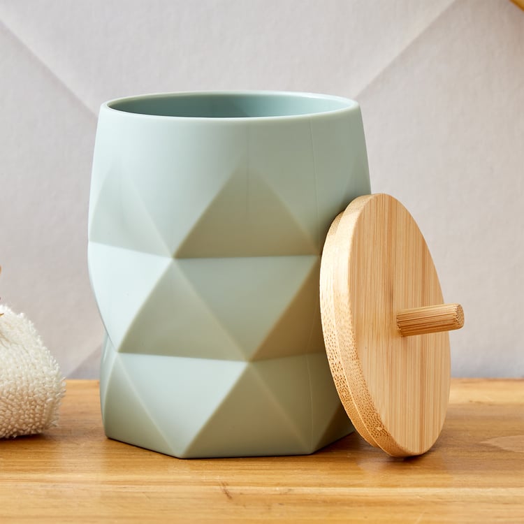 Intellio Boyle Cotton Jar with Bamboo Lid