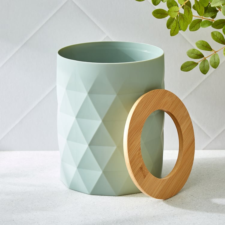 Intelio Boyle Waste Bin with Bamboo Ring - 6L
