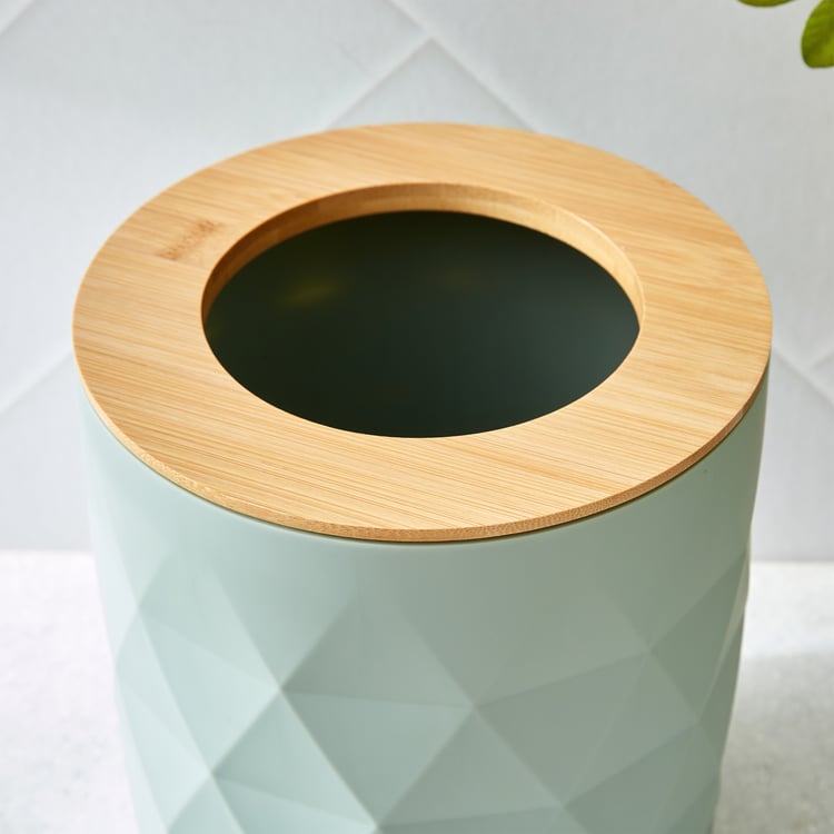Intelio Boyle Waste Bin with Bamboo Ring - 6L