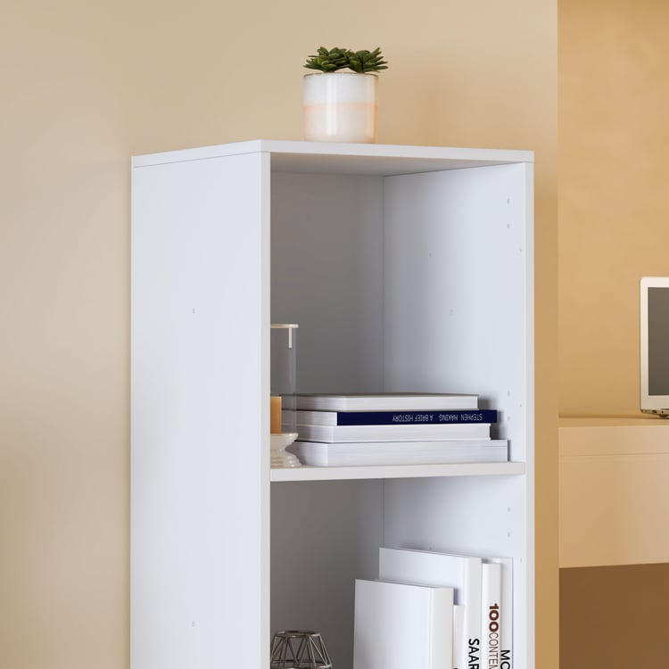 Helios Soho 3-Tier Open Book Shelf - White