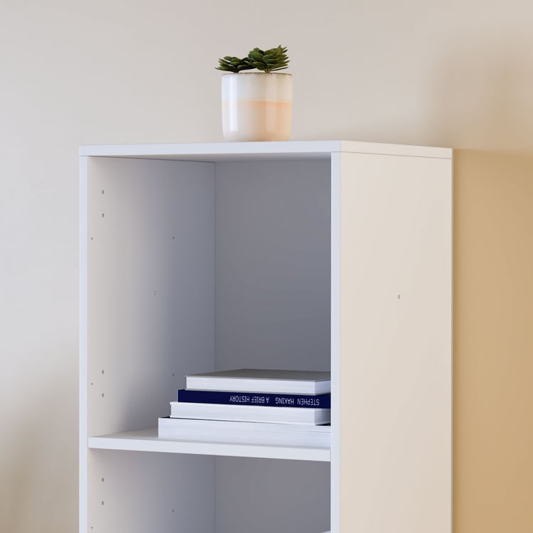 Helios Soho 3-Tier Open Book Shelf - White