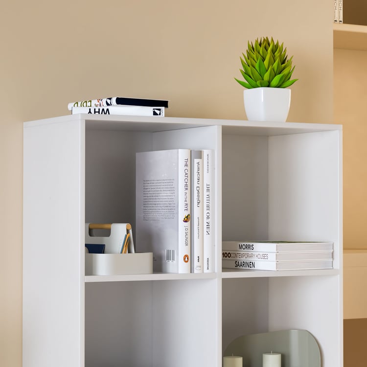Helios Soho 3-Tier Open Book Shelf - White