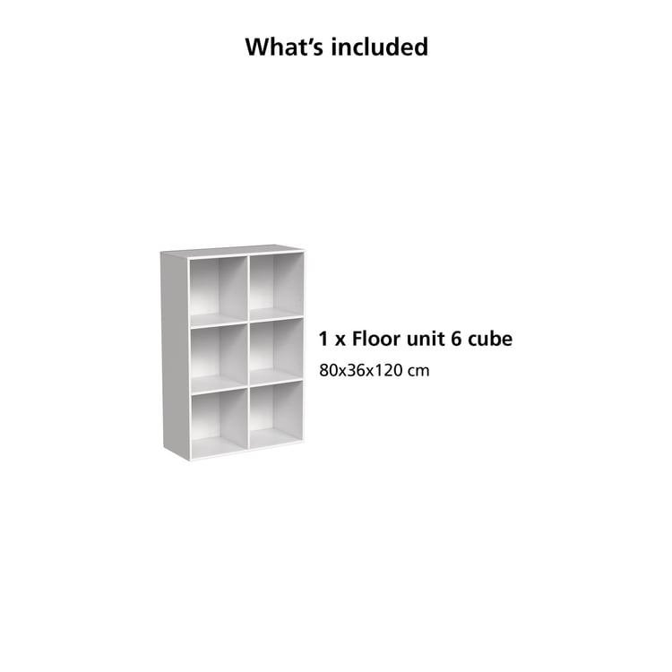 Helios Soho 3-Tier Open Book Shelf - White