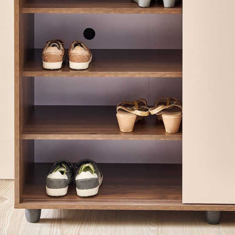 Addison 20 Pairs Shoe Cabinet with Drawer - Beige