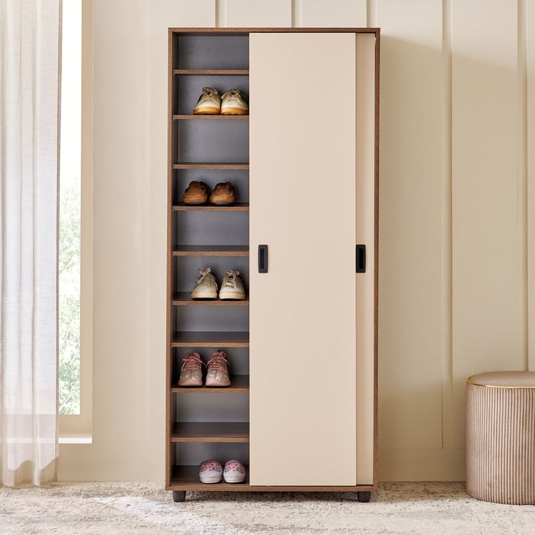 Addison 30 Pair Shoe Cabinet - Walnut