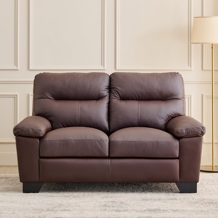 Winchester NXT Half Leather 2-Seater Sofa - Brown