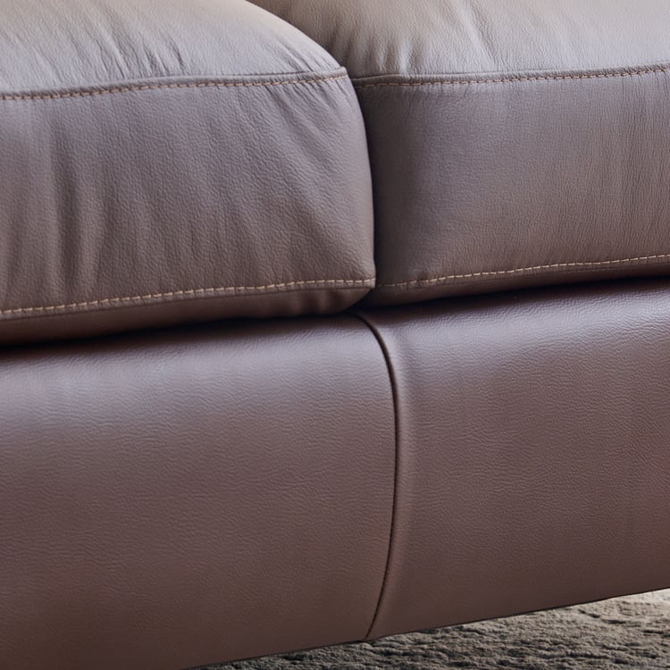 Winchester NXT Half Leather 2-Seater Sofa - Brown