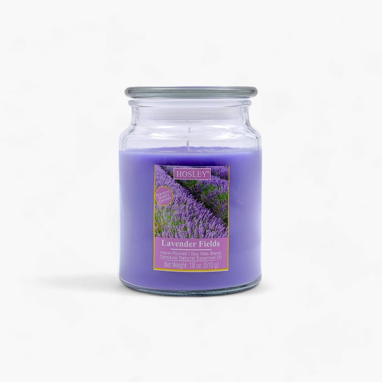 HOSLEY Lavender Fields Scented Jar Candle