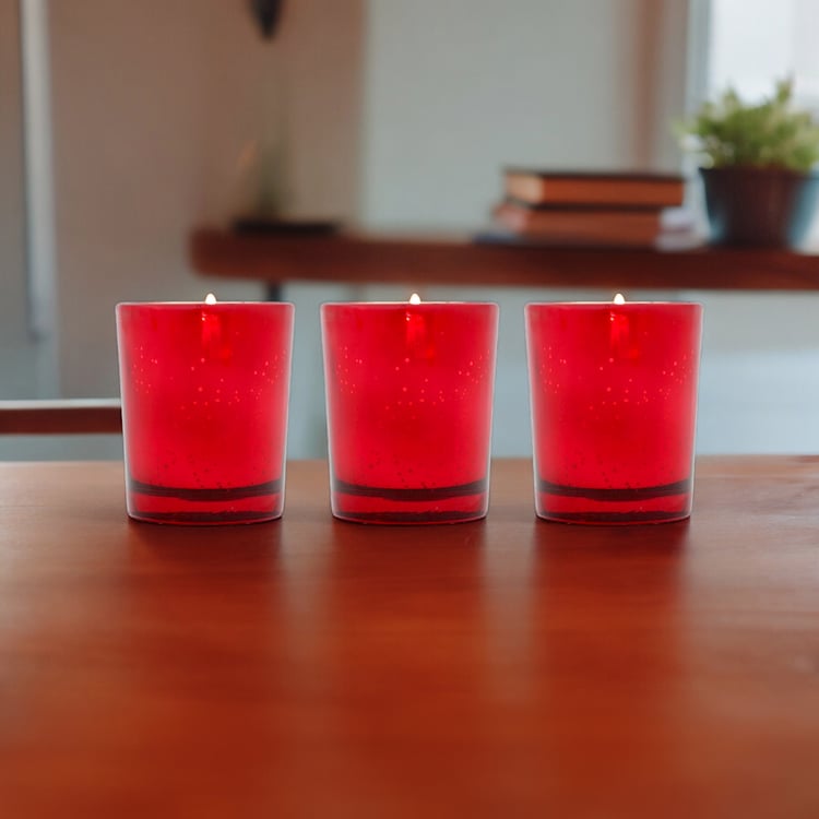 HOSLEY Set of 3 Sweet Pea Jasmine Scented Votive Candles