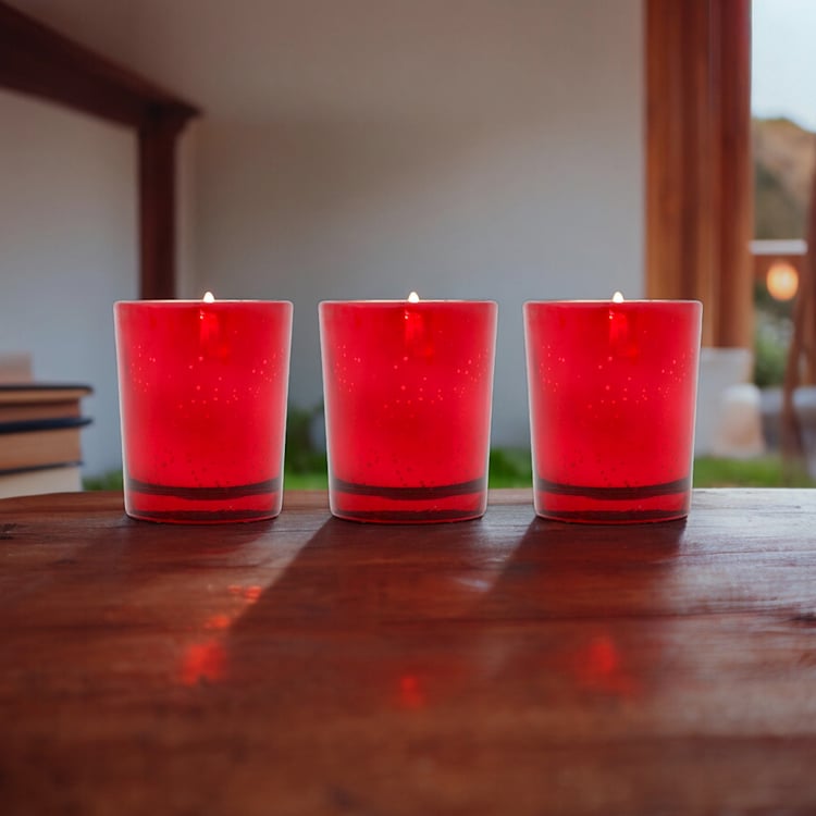 HOSLEY Set of 3 Sweet Pea Jasmine Scented Votive Candles