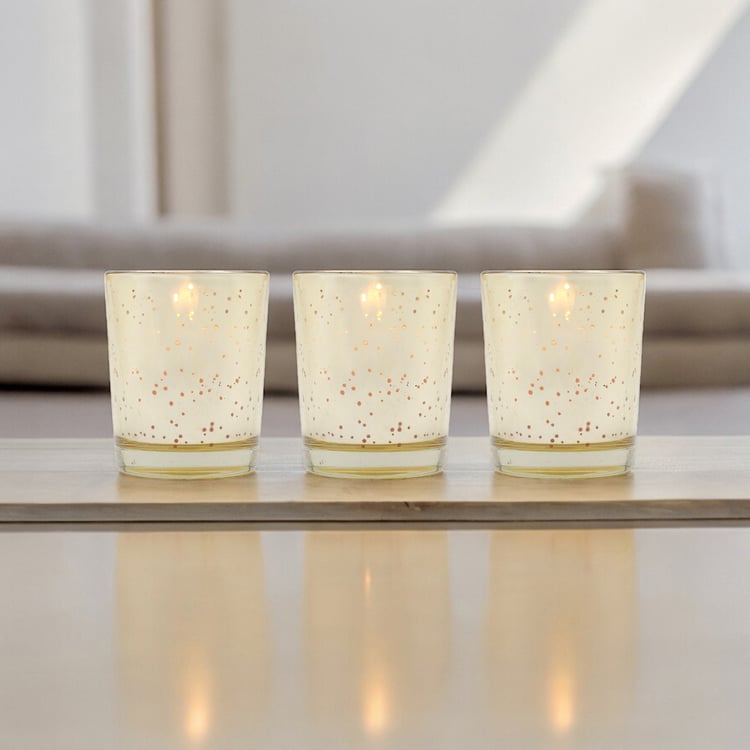 HOSLEY Set of 3 Sweet Pea Jasmine Scented Votive Candles