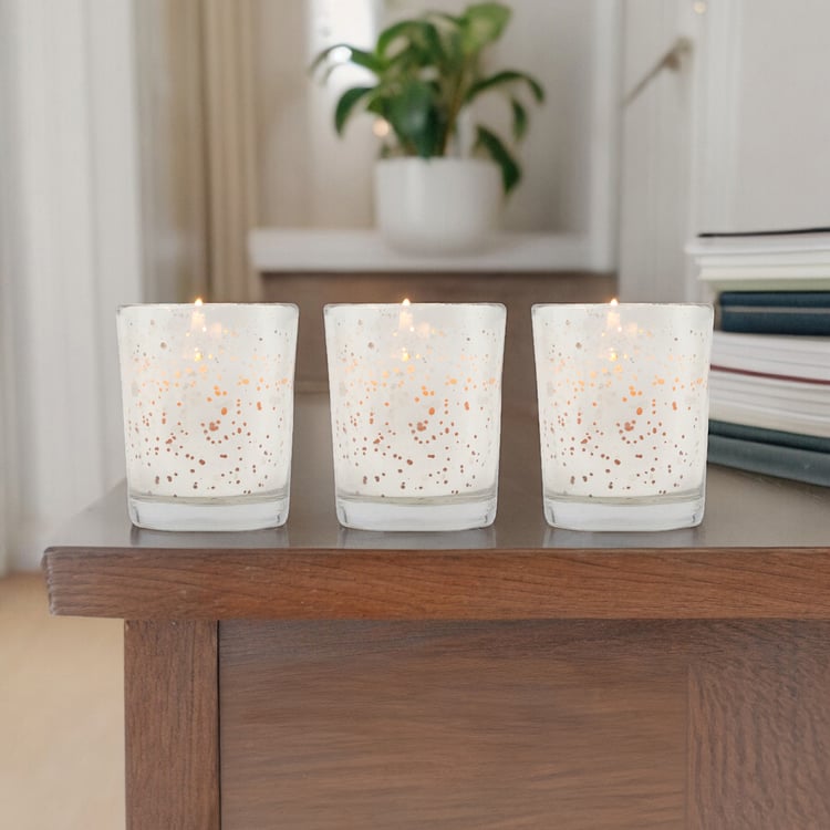 HOSLEY Set of 3 Sweet Pea Jasmine Scented Votive Candles