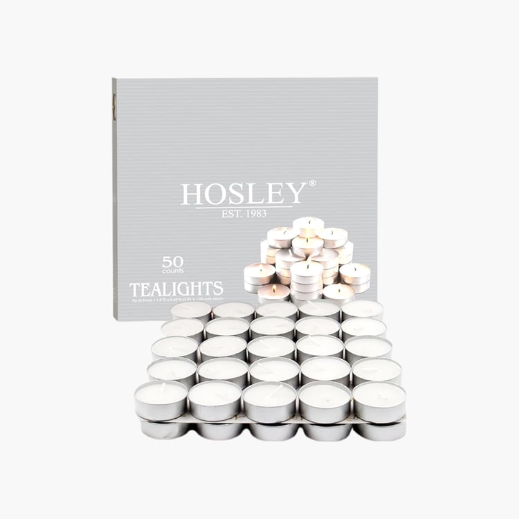 HOSLEY Set of 100 T-Light Candles