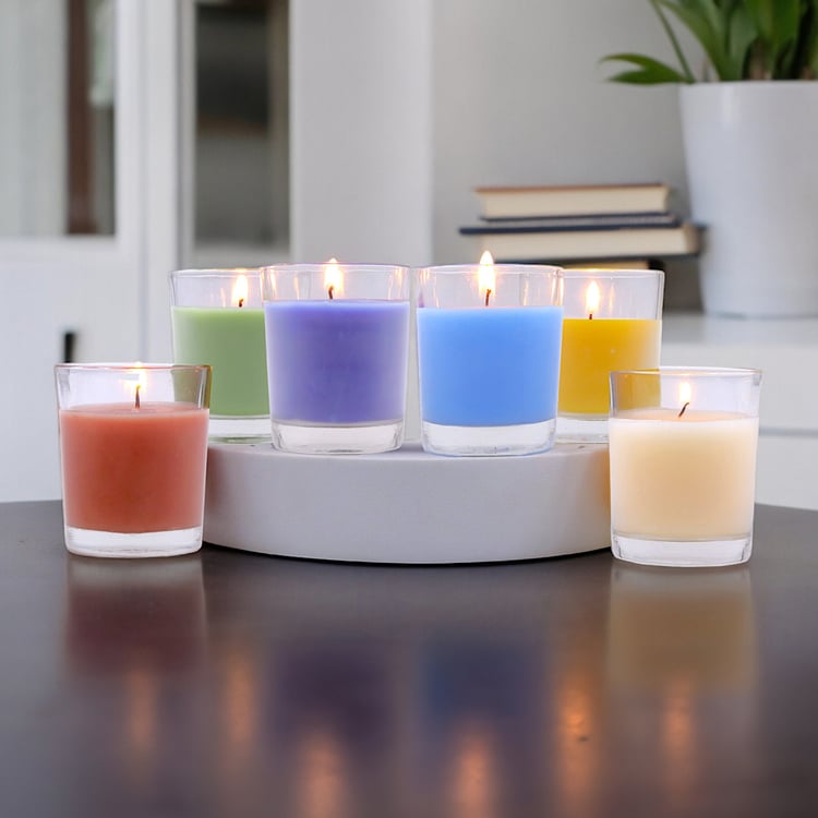 HOSLEY Set of 6 Multi Scented Votive Candles